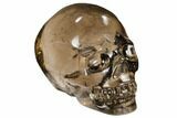 Carved, Smoky Quartz Crystal Skull #108763-2